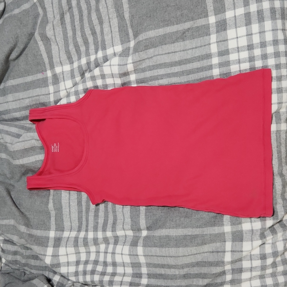 Hot Pink Gap Ribbed Tank Top